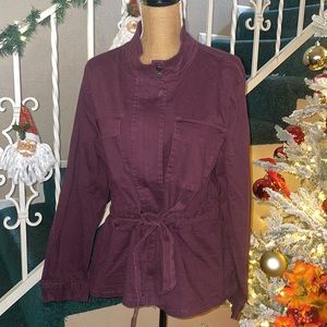 Stoosh - Burgundy Anika Tie Waist Anorka